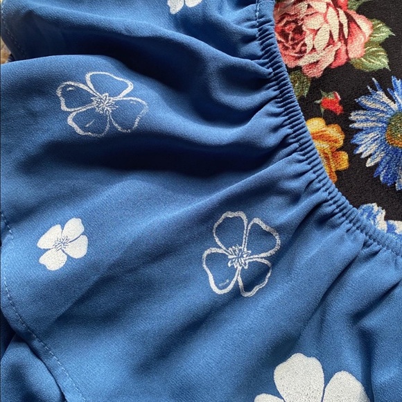 California poppy block print blouse - Picture 5 of 6